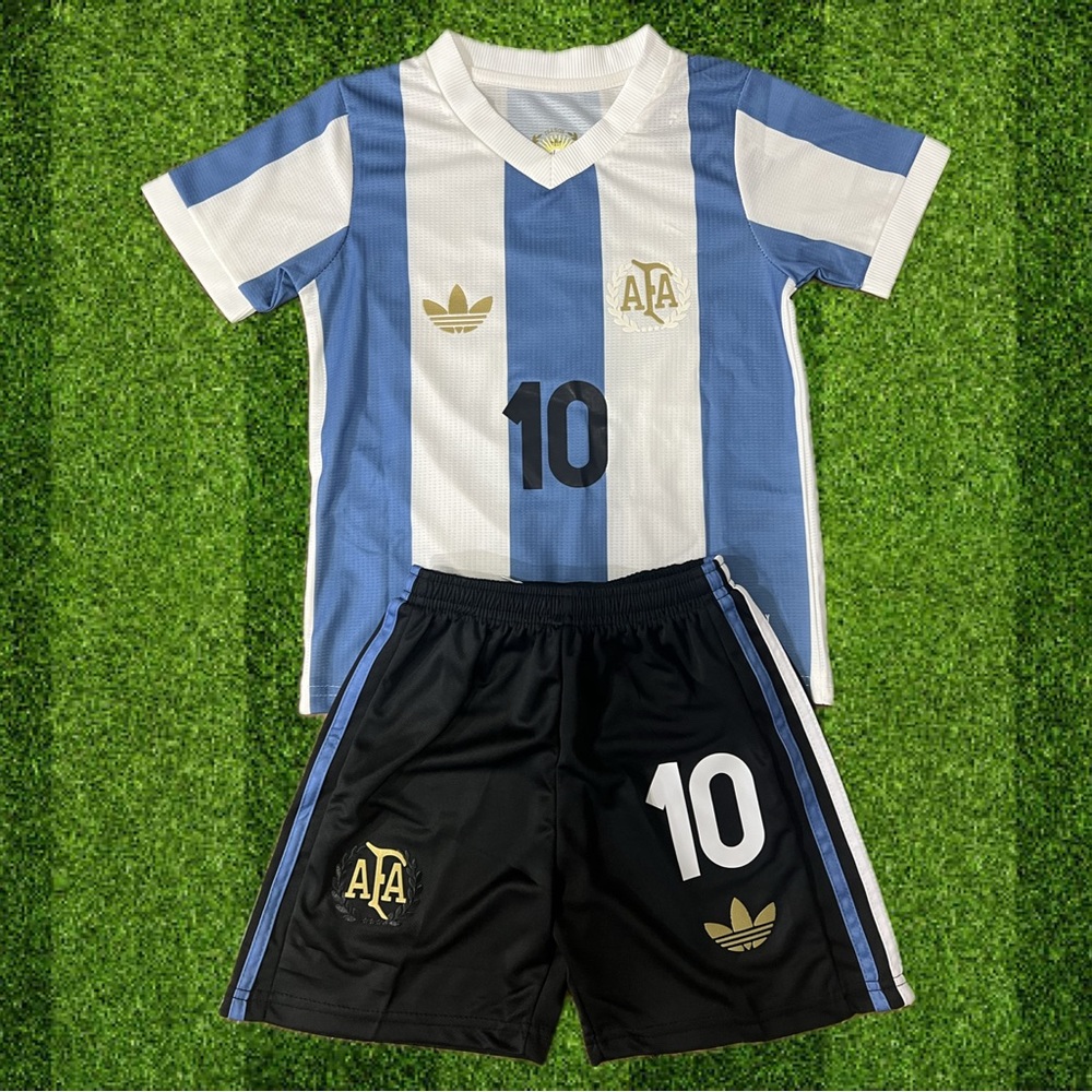 Adidas Messi #10 Argentina 2024 Copa America Soccer Kids Kit Home set, u…